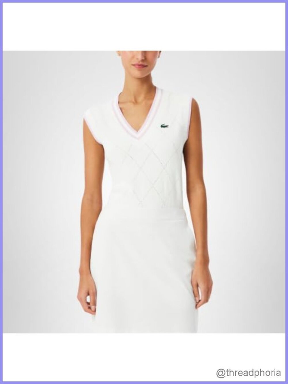 Sleeveless Golf Sweater Vest Women's V-Neck Knit Stretch